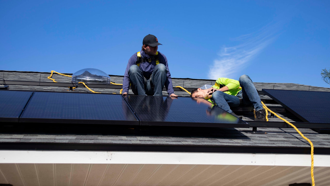 Installing solar panels