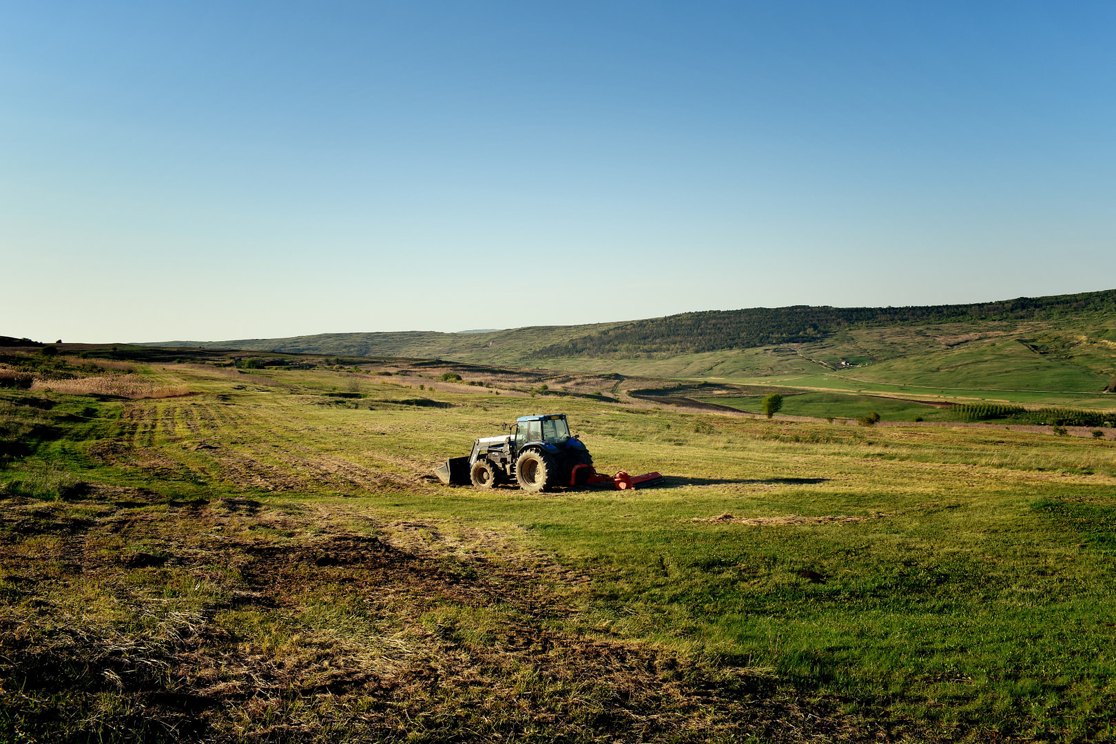 Tractor in a field